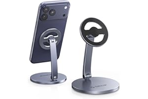 ORICO Magnetic Phone Stand for Magsafe, Adjustable Foldable Aluminum Alloy Stand for iPhone 17/16/15/14/13/12 Pro Max Air/Mag