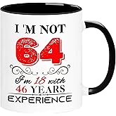 ERYUWOZA 1962 64th Birthday Mug for Women Men, Turning 64 Year Old Birthday Gifts for Mom, Dad, Grandma, Grandpa, Wife, Husband, Daughter, Sister, Best Friends, Coworkers, Her, Him, 11oz Coffee Cup