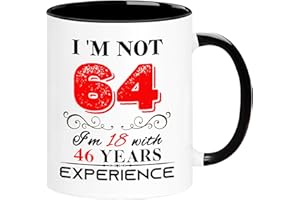 ERYUWOZA 1960 64th Birthday Mug for Women Men, Turning 64 Year Old Birthday Gifts for Mom, Dad, Grandma, Grandpa, Wife, Husband, Daughter, Sister, Best Friends, Coworkers, Her, Him, 11oz Coffee Cup