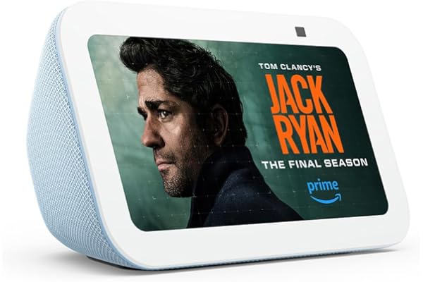 Amazon Echo Show 5 (3rd Gen, 2023 release) | Smart display with 2x the bass and clearer sound | Cloud Blue
