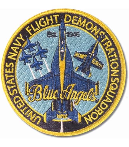 Amazon.com: United States Navy USN Blue Angels Stunt Embroidered