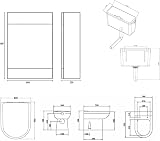 VeeBath Sphinx 1200mm Vanity Unit Set with Toilet & Soft Close Seat view 5