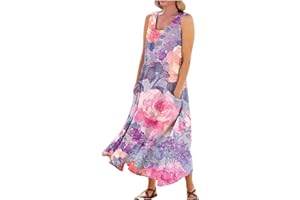 OIOLOYJM Plus Size Dresses for Curvy Women Plus Size Summer Dresses for Women 2024 Linen Boho Maxi Dresses for Women 2024