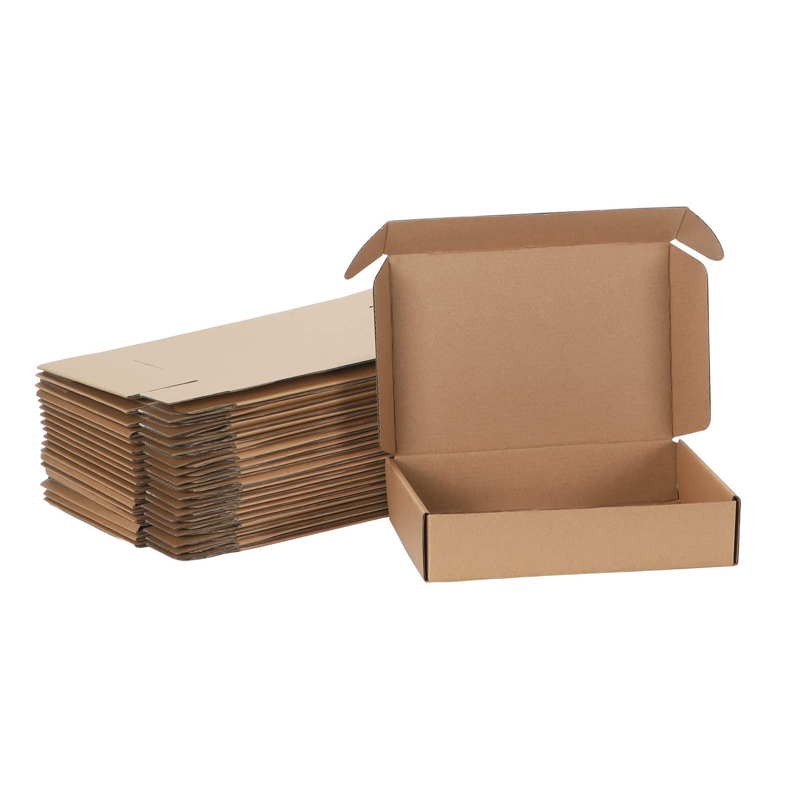 HORLIMER 20 Pack Shipping Boxes, 23x15.5x5cm (9x6x2 inches) Corrugated Cardboard Mailing Box, Brown