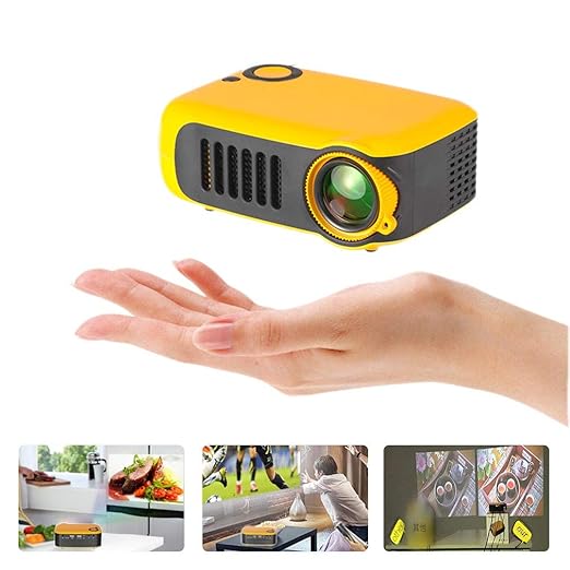 HWUKONG Mini proyector, corrección de distorsión Trapezoidal ...