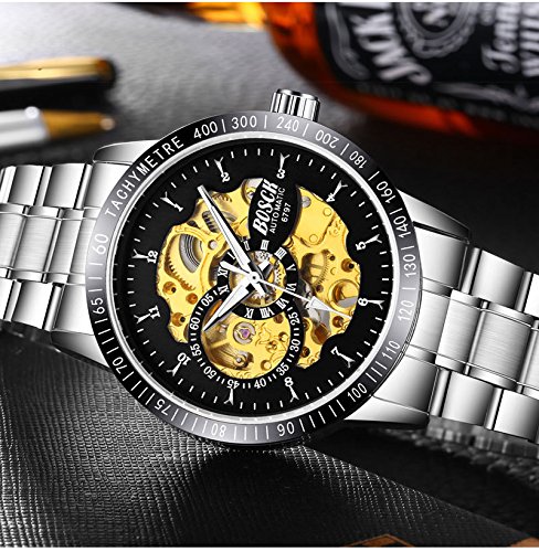 spyn automatic mechanical luxury men's watch