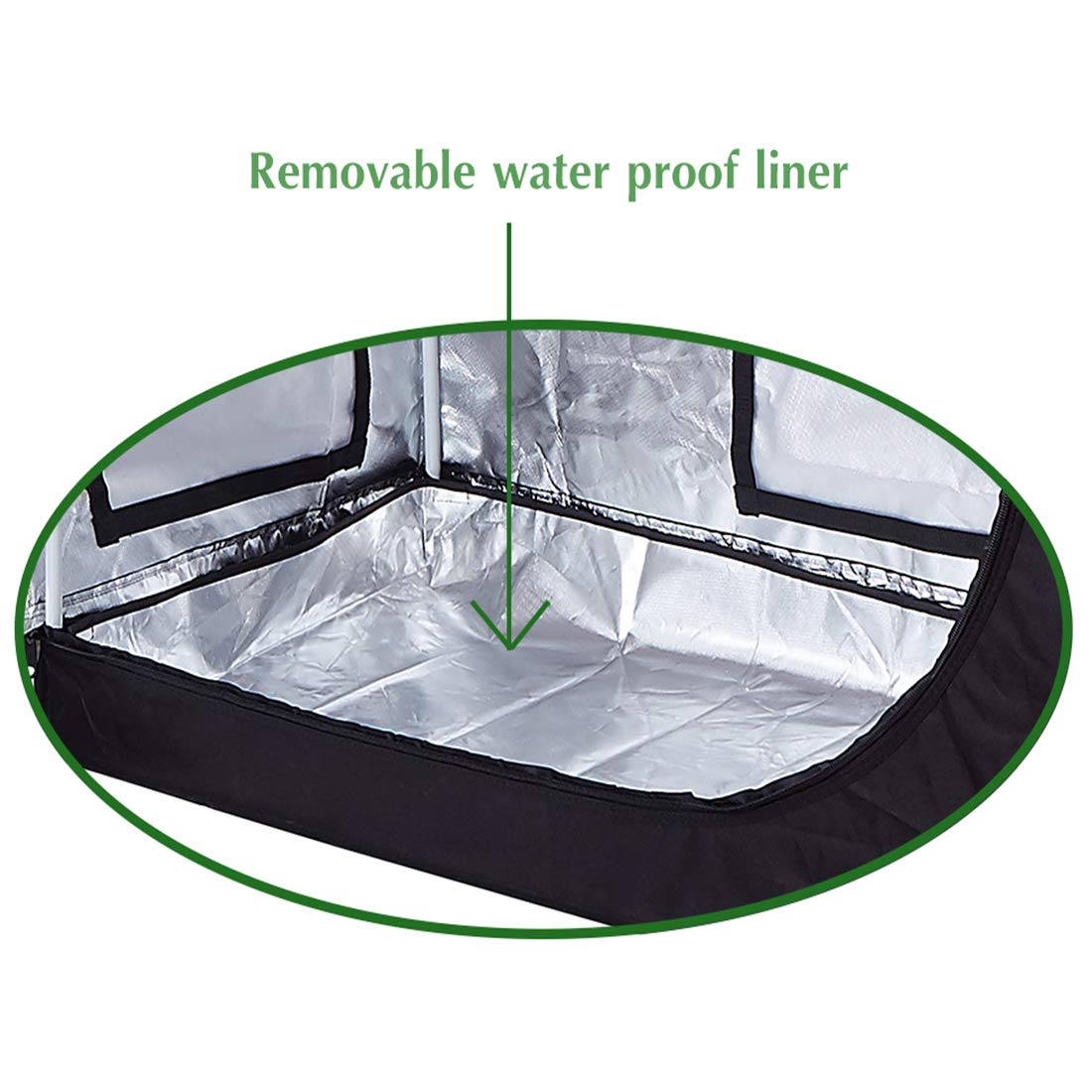 Hydro Plus Grow Tent Kit 2 In 1 Indoor Plants Growing Dark Room Non Toxic Hut Rope Hanger 1 Pair Patio Lawn Garden Gardening