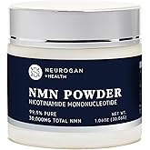 Neurogan 99.9% Pure NMN Supplement Powder โ Nicotinamide Adenine Dinucleotide Precursor for Cellular Energy & Focus Supplement โ 30,000 mg (2 oz) Mixable, 30 Servings