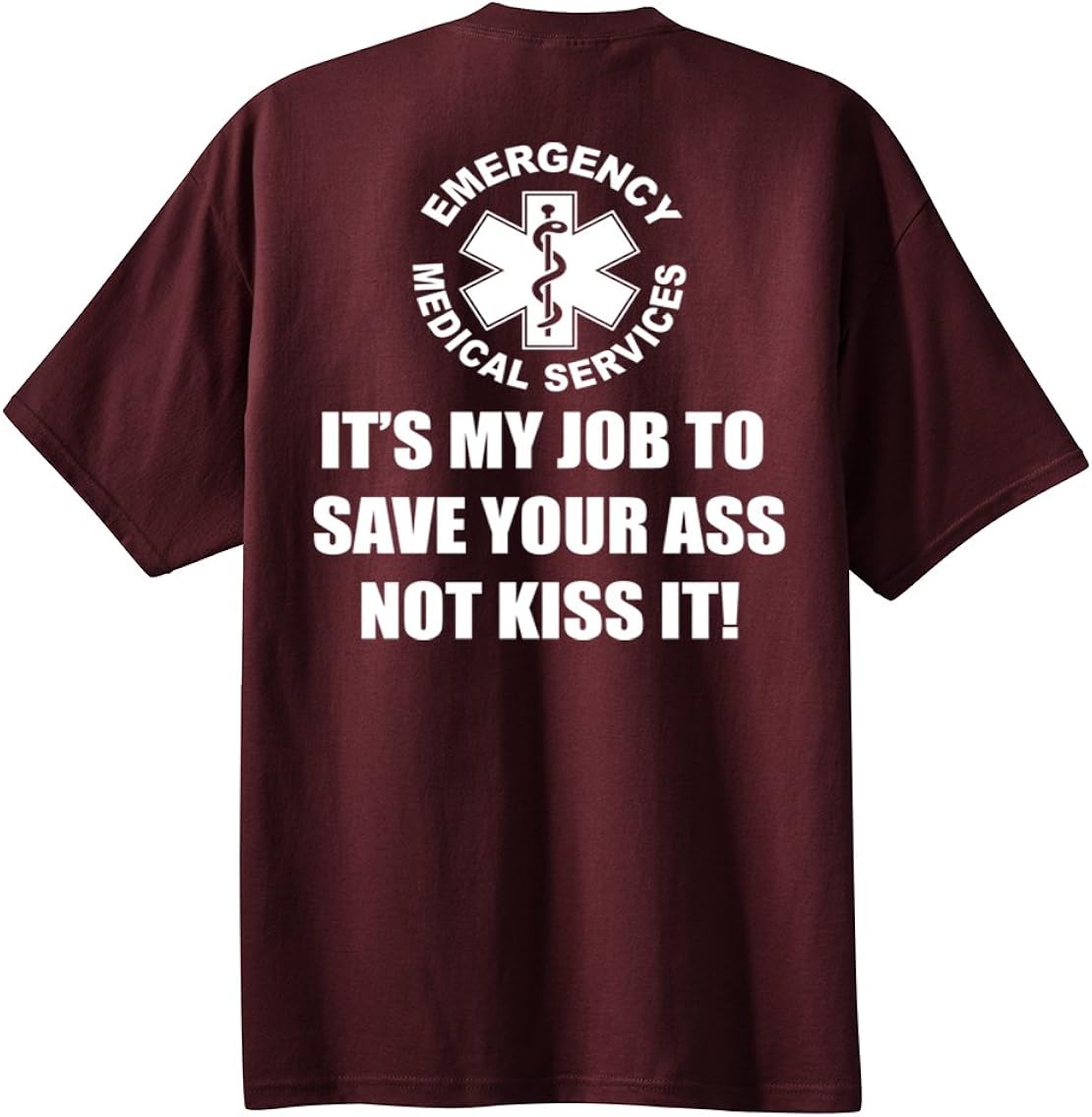 Amazon EMS My Job Adult T Shirt Athleticmaroon 6Xl Clothing