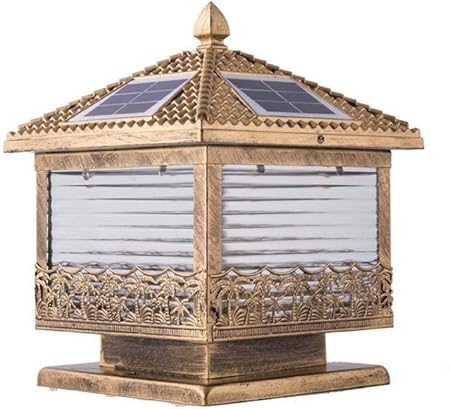 Amazon Com Kkchina Lights Solar Led Pillar Light American Bronze