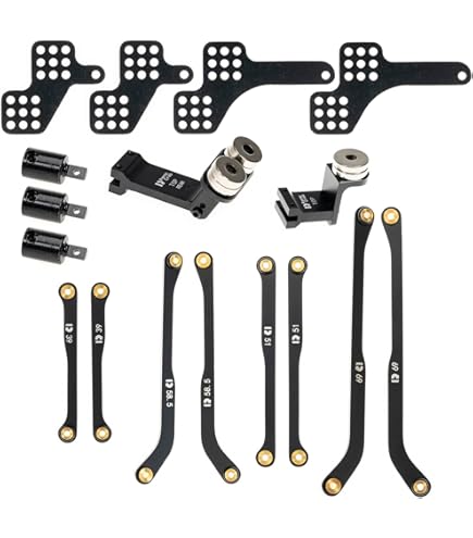 Amazon.com: RampCrab High Clearance 4 Links Set for AX24, Brass