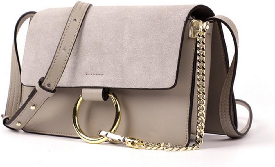 Actlure Women Genuine Leather Crossbody Shoulder Purse Chain Link FY Bag