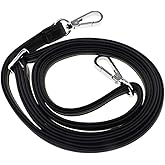 HAHIYO Adjustable Smooth Black Leather Purse Chain Strap Length 31.5-55.1 Inch Silver Hardware for Shoulder Cross Body Sling Purse Replacement Comfortable 0.47 Inch Wide 4.7mm Extra Thick 1 Pack