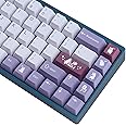 JOMKIZ PBT Keycaps, Cherry Profile Keycaps 134 Keys Rabbit Dye Sublimation with 7U Spacebar Japanese Keycap Set for Cherry MX Switches US Layout Mechanical Keyboards