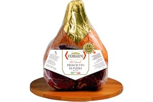 Ferrarini, Prosciutto di Parma, D.O.P., Boneless, Aged 14 Months, Cured Ham, 15-17 Pounds Approx.