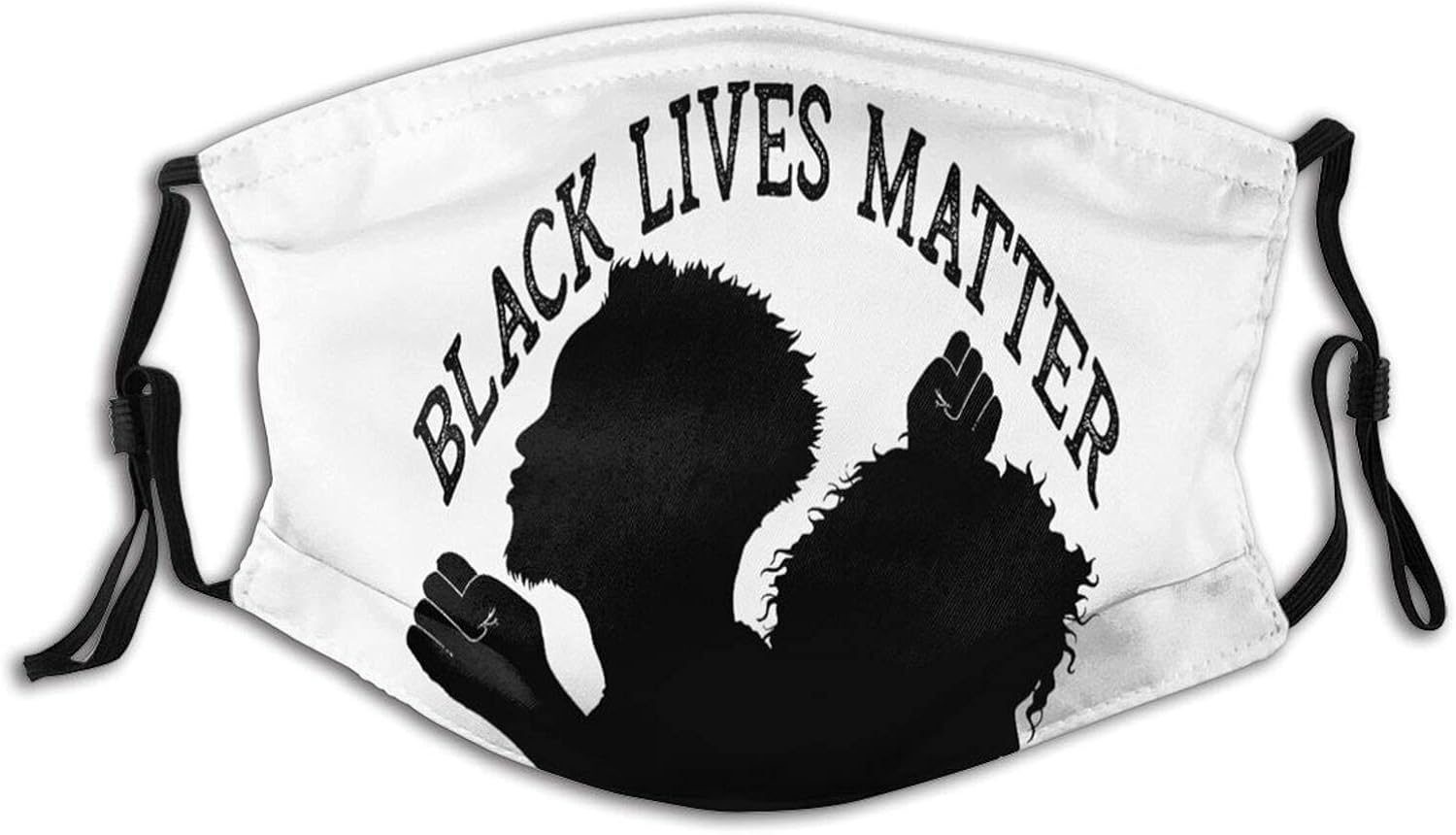 Black Lives Matter Adults Mouth Mask with Washable Reusable Adjustable Face Mask