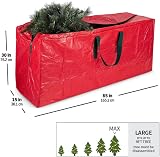 RAM ONLINE Red Jumbo Heavy Duty Christmas Tree Storage Bag 9FT PVC Waterproof view 2