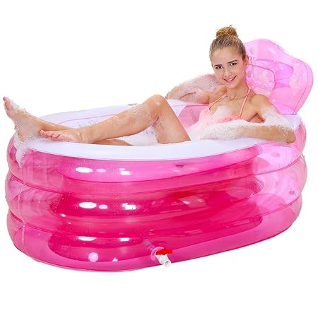 Klapp Badewanne Faltbare Badewanne Erwachsene Badewanne aufblasbare Badewanne verdicktes Baby Badewanne Kinder Badewanne blau