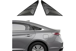 XYHGM for Hyundai Sonata 2015 2016 2017 2018 2019 Window Louvers Rear Side Window Louvers Air Vent Scoop Shades Cover Blinds Trim Exterior Accessories 2PCS(Carbon Fiber)