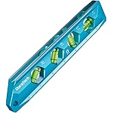 DURATECH 8-Inch Level, Magnetic Torpedo Level with 0°/30°/45°/90° Bubbles, V-Groove, Large Viewing Window, Aluminum Alloy Bod