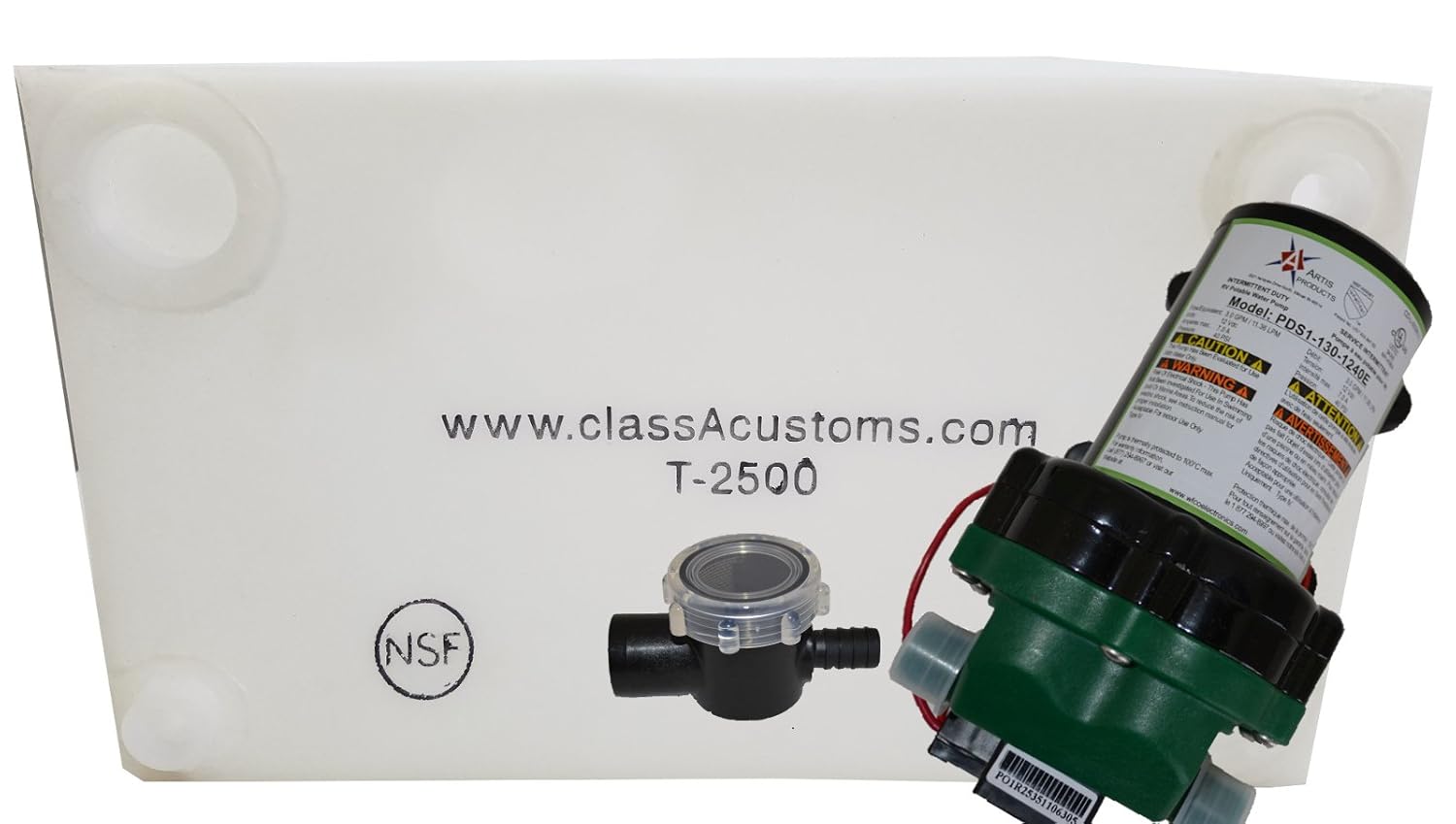 Class A Customs 25 Gallon Fresh Water Holding Tank NSF/FDA Approved BPA