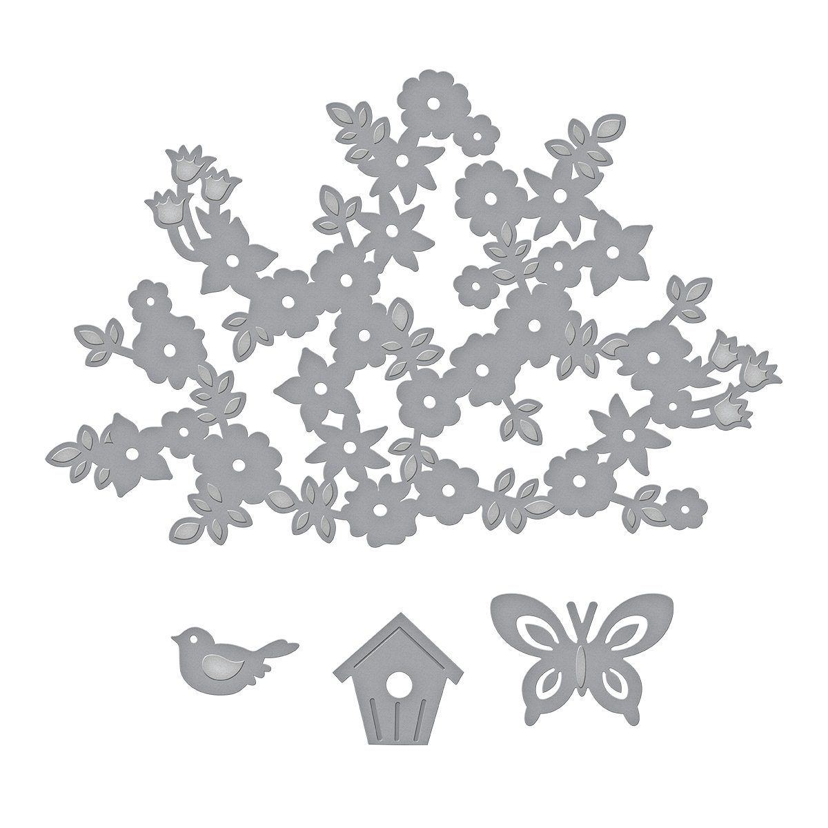 Spellbinders Spring Canopy and Elements Shapeabilities Die, Metal, Brown, 19.5 x 12.4 x 0.2 cm