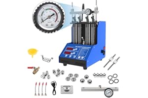 DUOYI Fuel Injector Cleaner Machine 4-Cylinder Ultrasonic Fuel Injector Tester Cleaner With 9 Test Modes Fuel Injector Cleaner kit GDI/EFI/FSI Fuel Injector Cleaner Tool For Petrol Motorcycle Automotive