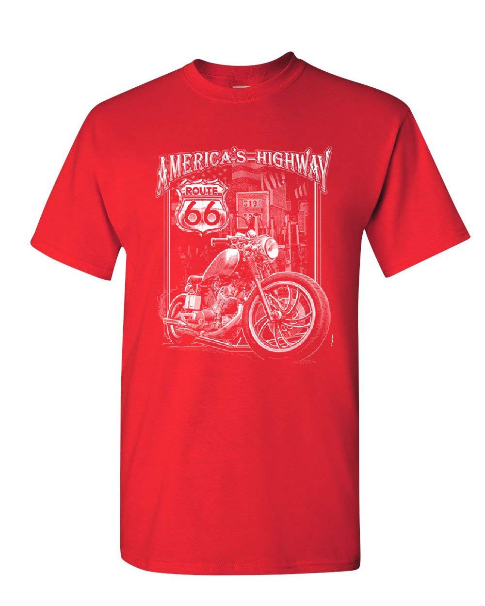America's Highway T-Shirt Route 66 MC Motorcycle