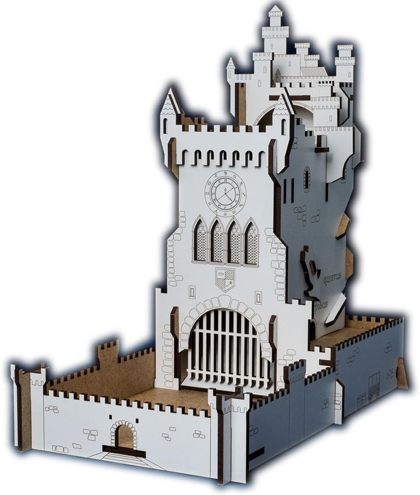 ADC Blackfire Entertainment 91745 Blackfire Castle Dice Tower, White