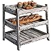 MyGift Multipurpose 3-Tier Country Rustic Wood Crate Design Tabletop Organizer Display Rack
