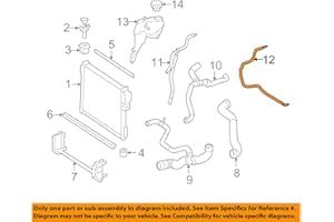 Mercedes-Benz 221 501 28 25, Engine Coolant Recovery Tank Hose