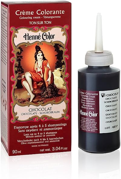 Henne Color Chocolate Henna Hair Colouring Cream 90ml Natural Dye