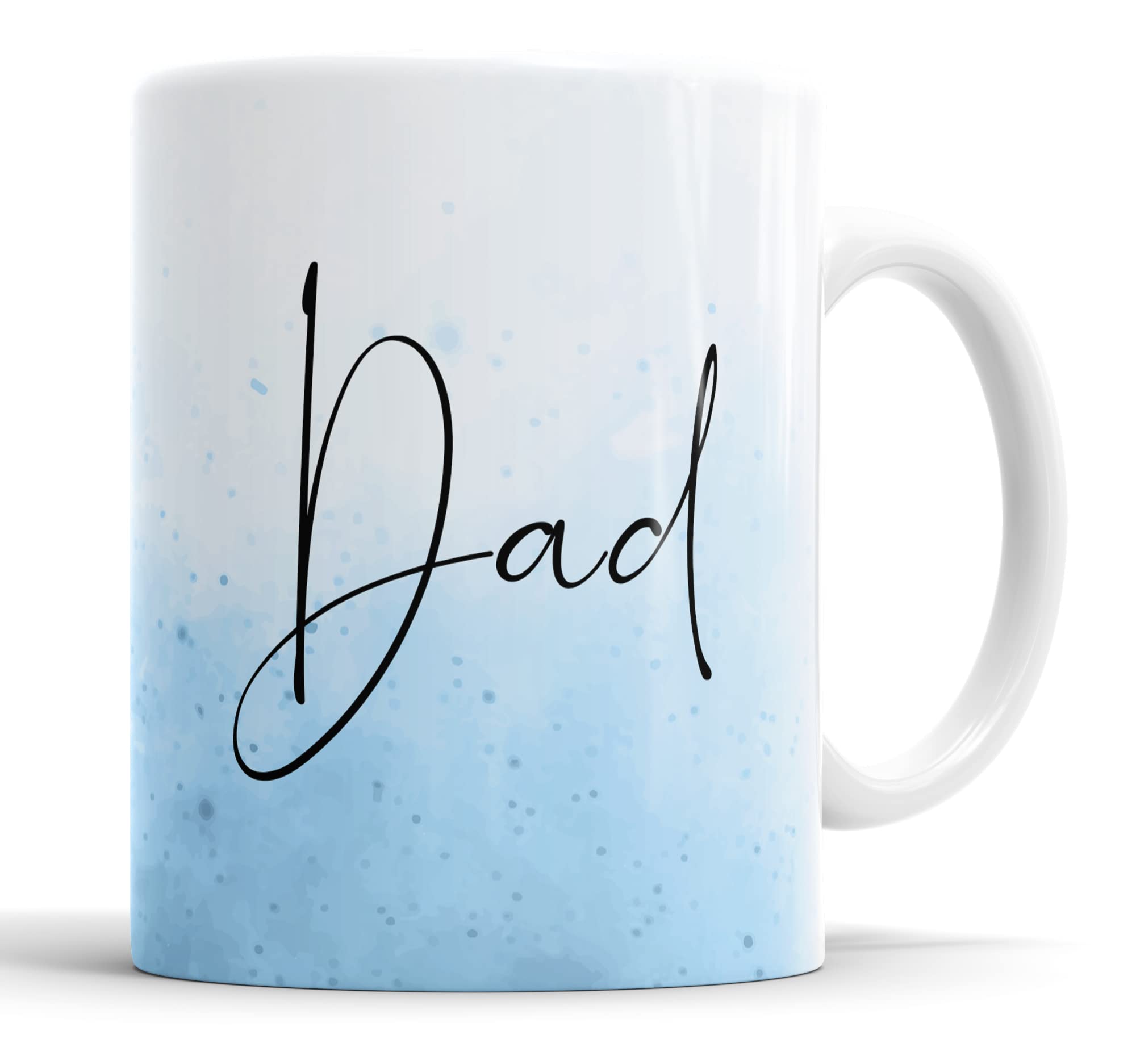 Faithful Prints Mummy and Daddy Watercolour Mugs for New Parents Mum and Dad, Mother, Father, Gift, Present (Dad Mug)