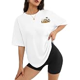 Aiyino Womens Oversized California Coastal Graphic Tee Vacation Shirt | 100% Cotton, Oversized Fit, Beach Graphic, Travel, Vacation, Everyday Wear
