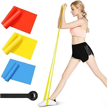 Amazon 加厚型 トレーニングチューブ エクササイズバンド Mocuu ゴムバンド ループバンド チューブ トレーニング 色別強度別3本セットヨガ用 ゴムチューブ 肩のストレッチ フィットネス ダイエット ストレッチ リハビリ 脚トレ ヨガ シェイプアップ ピラティス チューブ