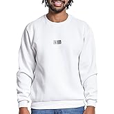 Polo Wear Men's Crewneck Sweatshirt - Fleece Pullover, Lightweight Casual Long-Sleeve Top, Comfortable Cotton-Blend