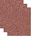Siser Glitter Heat Transfer Vinyl HTV for T-Shirts 10 by 12 Inches (1 Foot) 3 Precut Sheets (Rose Gold)