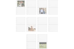 Binder Pocket Sleeves - A6 Binder Clear Refill Card Sleeves | Smooth Envelopes for Cash Organizer Credit Business Card Pictur