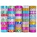 AAPOZZ 50 Rolls Glitter Washi Masking Tape Set,Great for DIY Decor Scrapbooking Sticker Masking Paper Decoration Tape Adhesive School Supplies