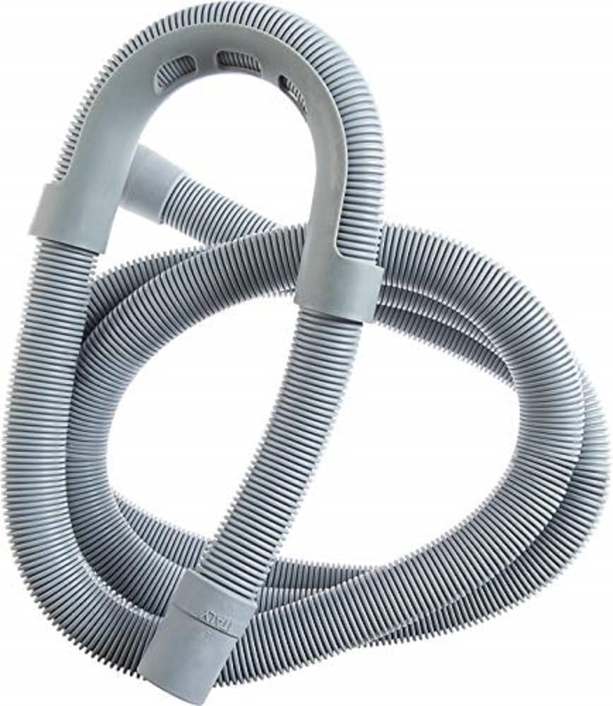 CORNAT T357502 Spir.Waste Hose f.wash.m.Brack.2,5m, Gray, 250 cm Länge