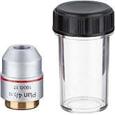 AmScope PA4X 4X Plan Achromatic Microscope Objective | 4X Plan Achromatic Microscope Objective Lens