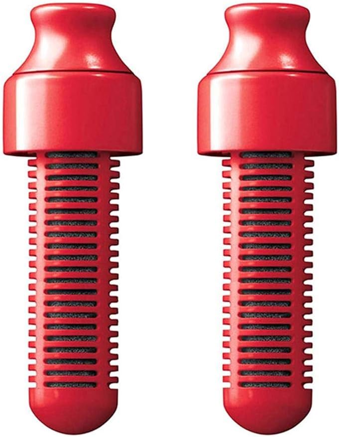 Allowevt 2 pcs Replacement Filter, Soft Touch Carry Cap, Replaceable Carbon Filter, Sustainable Water Bottle, Hydration，Without BPA-Free Plastic Bottle Special First-Rate