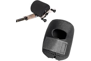 Shine123 Fishing Casting Reel Protective Cover - Baitcaster Spinning Round Neoprene Reel Case, Outdoor Wadering Accessories, 