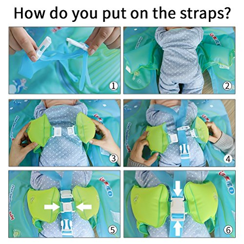 image for HANTAJANSS Baby Floats for Infant Pool Inflatable Baby Float Swimming 