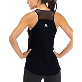 Fihapyli ICTIVE Workout Tank Tops for Women Breathable Mesh Racerback Muscle Tank Backless Running Shirts