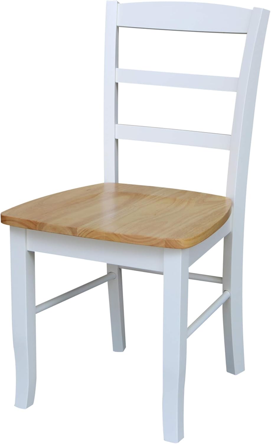 thomasville outdoor living 3 piece furniture sets wicker and wood on Amazon Com International Concepts C02 2p Madrid Ladderback Chairs Natural White Chairs