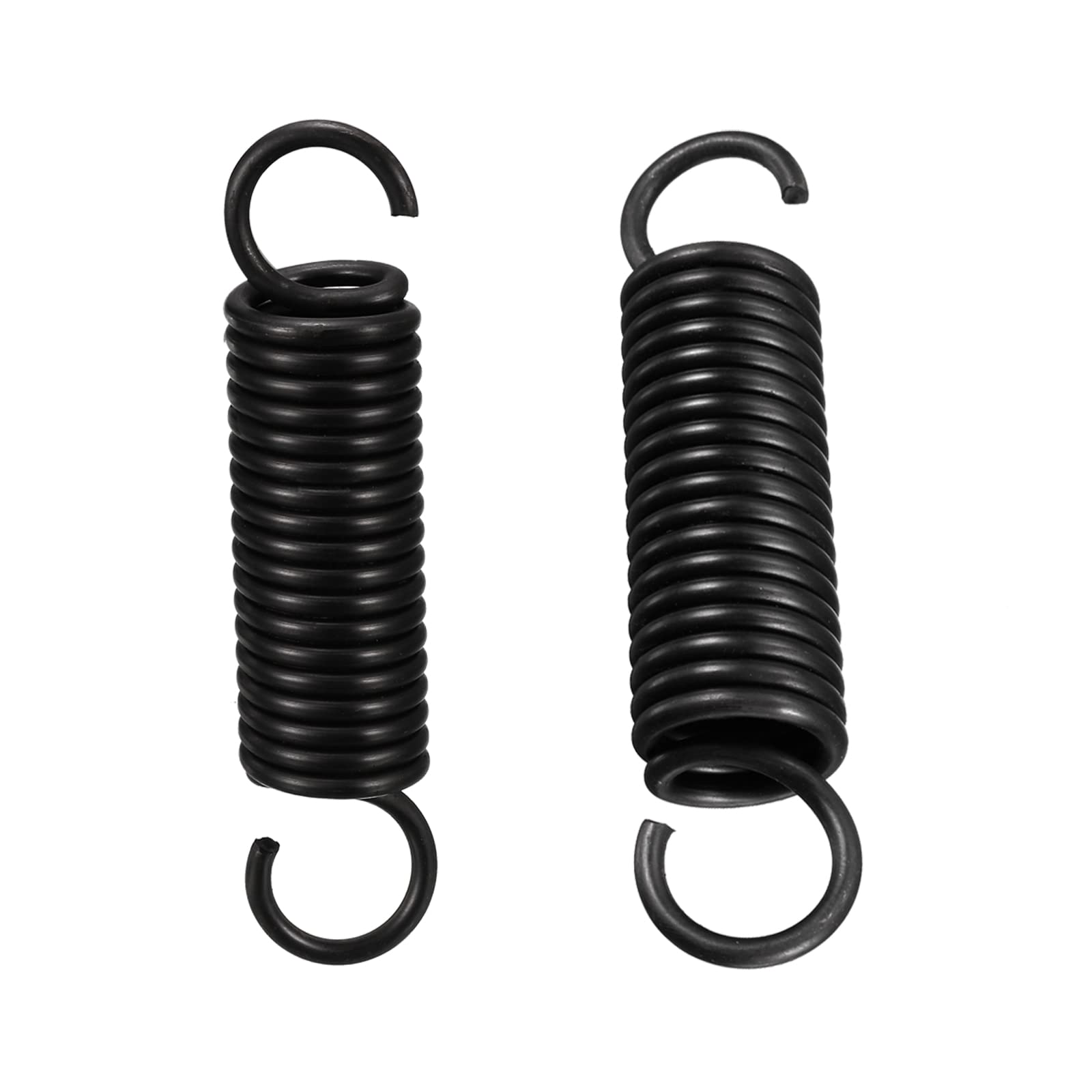 DTGN 2.5x18x80mm(WxODxL) Extension Spring - 2Pack - Good for Home Repair Machinery - Manganese Steel Extended Compressed Spring - Black