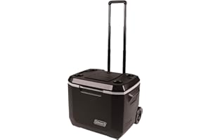 Coleman Portable Rolling Cooler | 50 Quart Xtreme 5 Day Cooler with Wheels | Wheeled Hard Cooler Keeps Ice Up to 5 Days