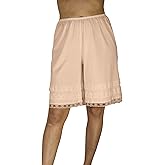 Underworks Cotton Knit Snip-A-Length Pettipants Culotte Slip Bloomers Split Skirt