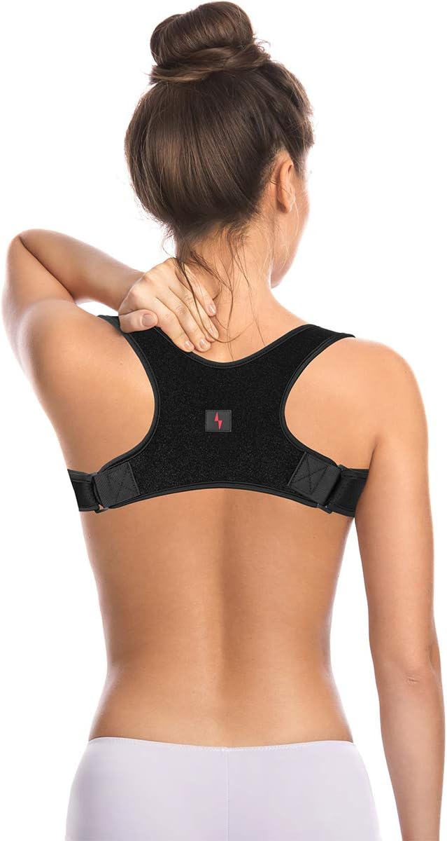Posture Corrector for Men & Women Back Brace | Prevents Slouching & Hunching, Upper Back & Neck Pain Relief | Orthopedic Shoulder & Clavicle Support Brace for Kyphosis Scoliosis by GameFit